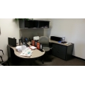 Beige / Grey C / U-Suite Desk w/ P-Top, Overhead